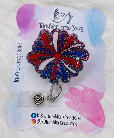 Fireworks Badge Reel