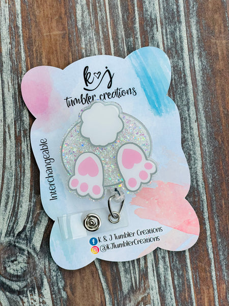 Bunny Butt Badge Reel