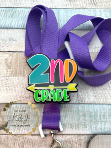 2nd Grade Teacher Lanyard